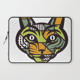 Abstract Cat Geometric Shapes Laptop Sleeve