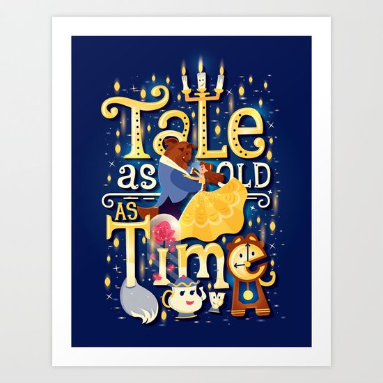 Tale as old as time Art Print