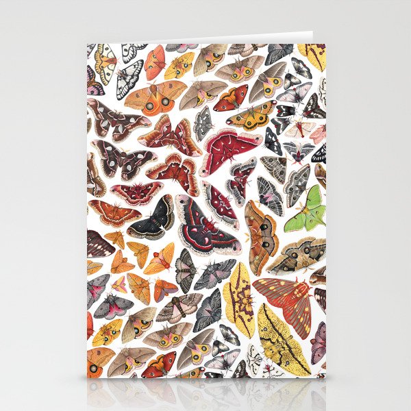 Saturniid Moths of North America Pattern Stationery Cards