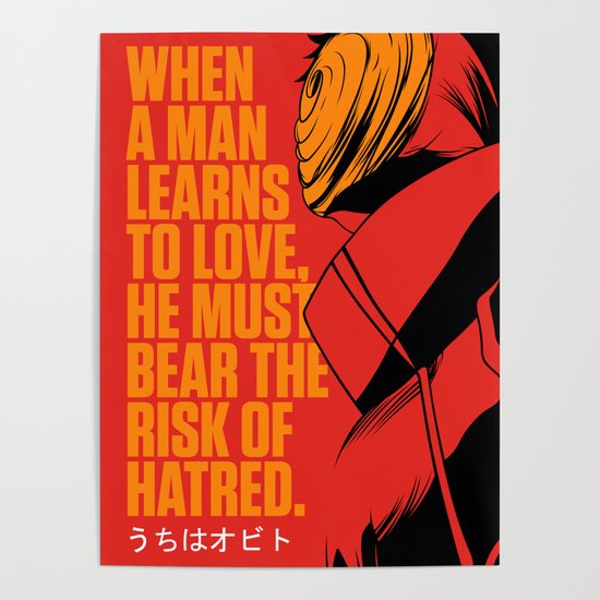 Best Anime Quotes About Love Inspirational Motivational Anime Villain Poster  by Team Awesome | Society6
