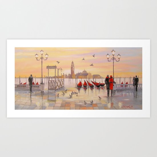 Morning in Venice Art Print
