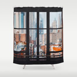 New York City Window Shower Curtain