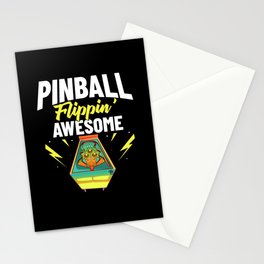 Pinball Machine Game Virtual Player Stationery Card