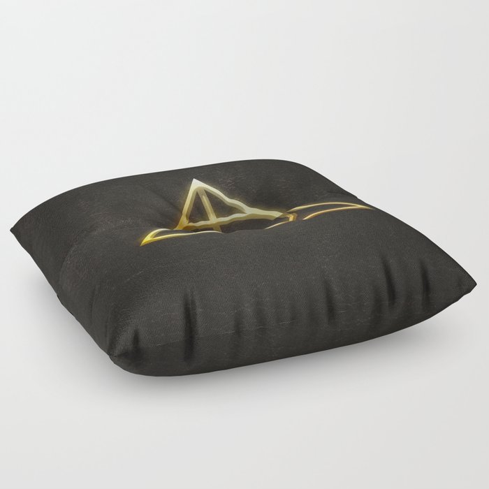 Deathly Hallows Symbol Potter Magic Wizards And Witches World Floor Pillow