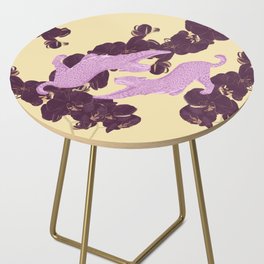 orchid cheetah  Side Table