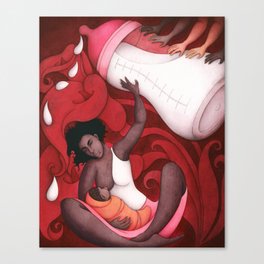 Breastfeeding and African-American Women Canvas Print