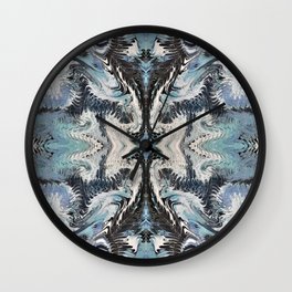 Abstract feathers symmetry Wall Clock