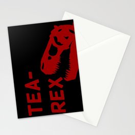 Tea-Rex Stationery Cards