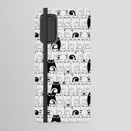 Pretty Kitties in Black and White Android Wallet Case