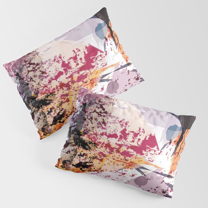 7: a vibrant abstract in jewel tones Pillow Sham