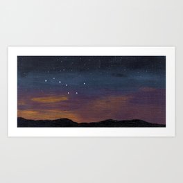 the big dipper painting Art Print