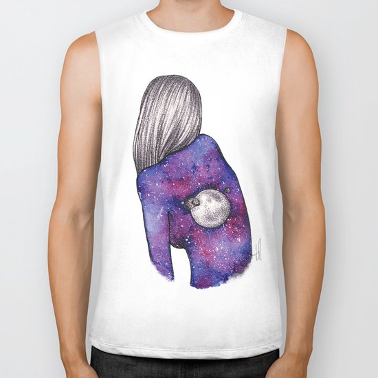 Every person is a world III Biker Tank