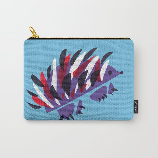 Colorful Abstract Hedgehog Carry-All Pouch