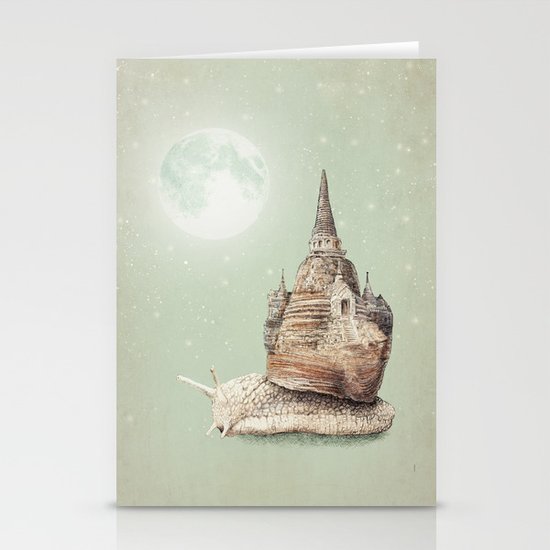 The Snail's Dream Stationery Cards