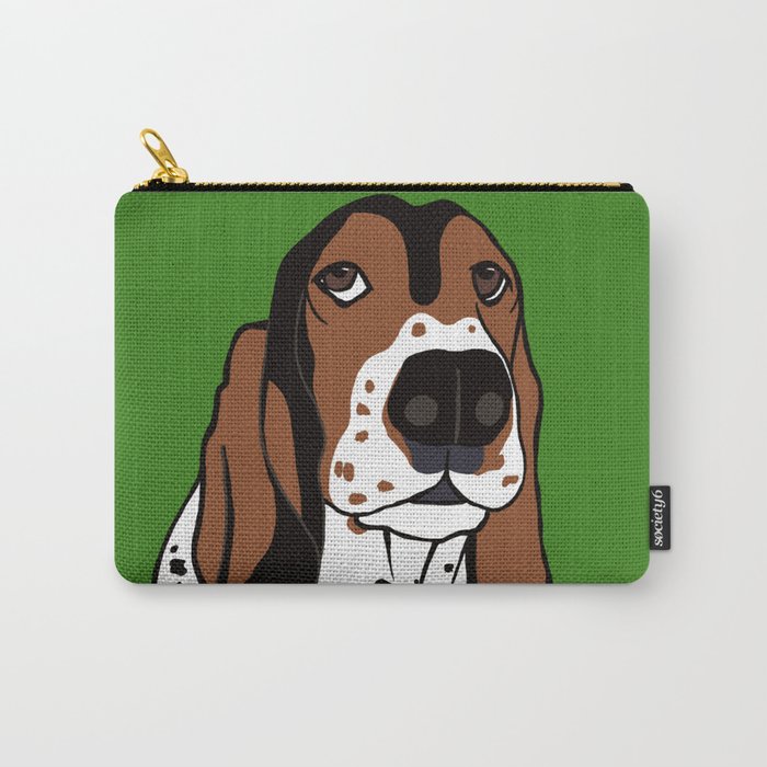 Basset Hound Carry-All Pouch | Drawing, Basset-hound, Hound-dog, Basset-hound-dog