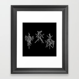 3 Runes Framed Art Print