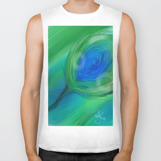 Peacock Biker Tank