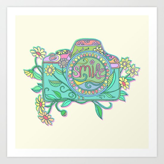 Smile for the Camera Art Print