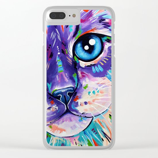 Cats in Colour 1 Clear iPhone Case