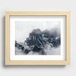 Mountain Fog Recessed Framed Print