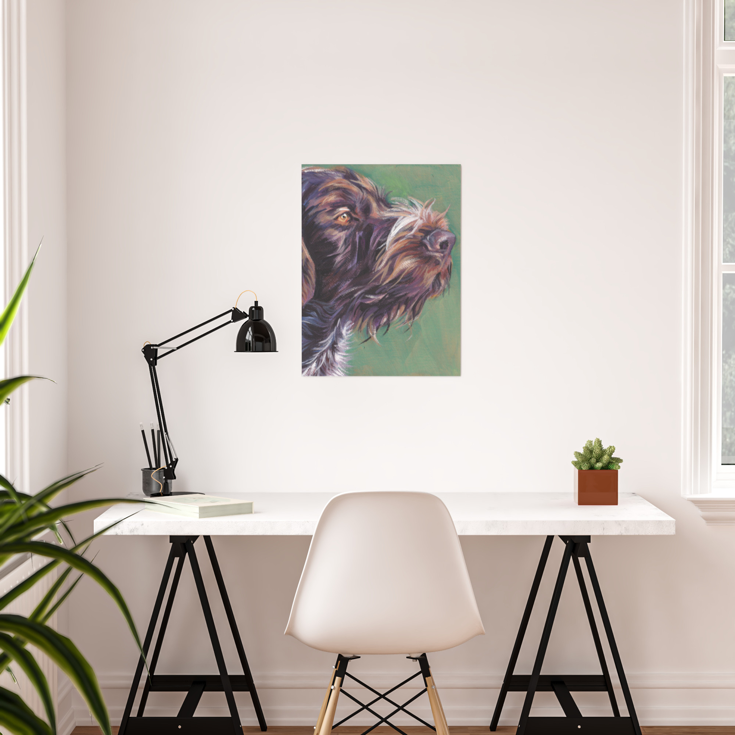 Herr Liszt original dog art portrait