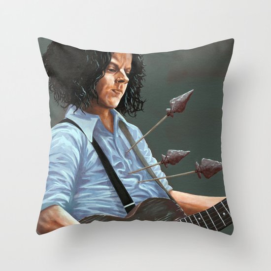blue blood blues Throw Pillow