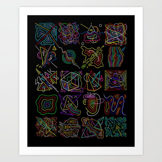 Pattern from nowhere Art Print