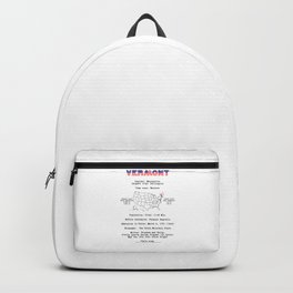 Vermont Backpack | Nation, History, Gift, American, Patriotic, Country, Print, State, Georgraphy, Graphicdesign 