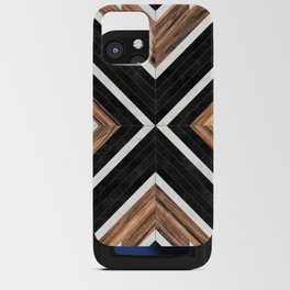 Urban Tribal Pattern No.1 - Concrete and Wood iPhone Card Case