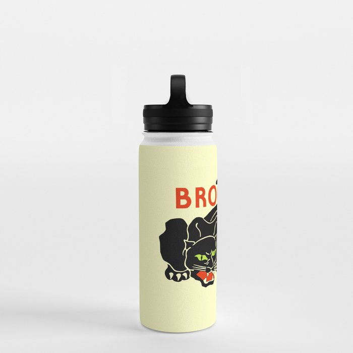 Black panther Brookfield Zoo ad Water Bottle by aapshop