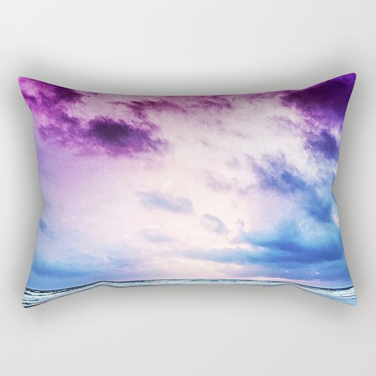 Cloudy shores Rectangular Pillow