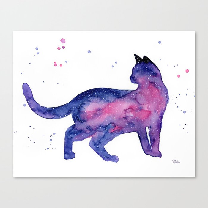 Cat in Space Canvas Print