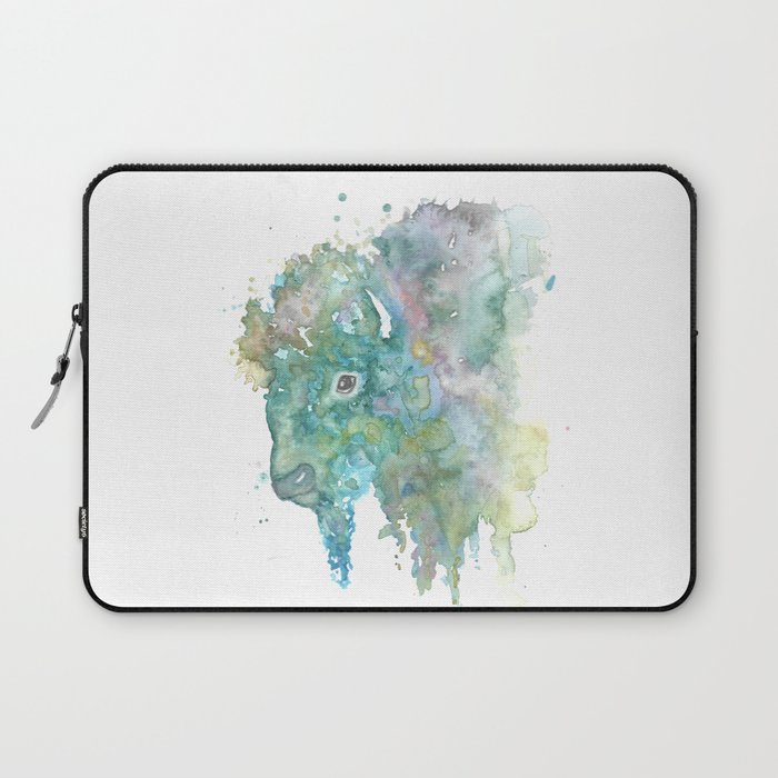 Dreamy Bison watercolor Laptop Sleeve