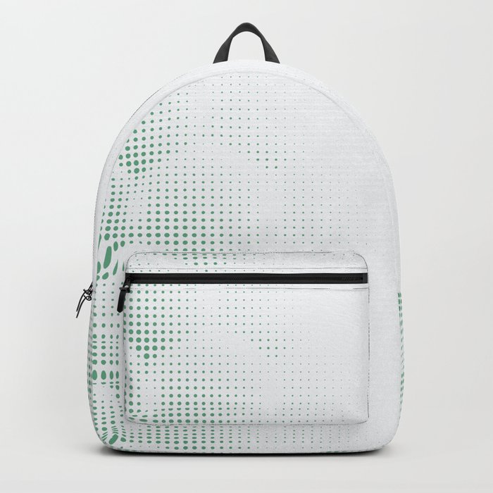 Clouds are Opening, Green White Backpack
