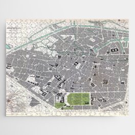 Plan of Brussels - 1837 Vintage pictorial map Jigsaw Puzzle