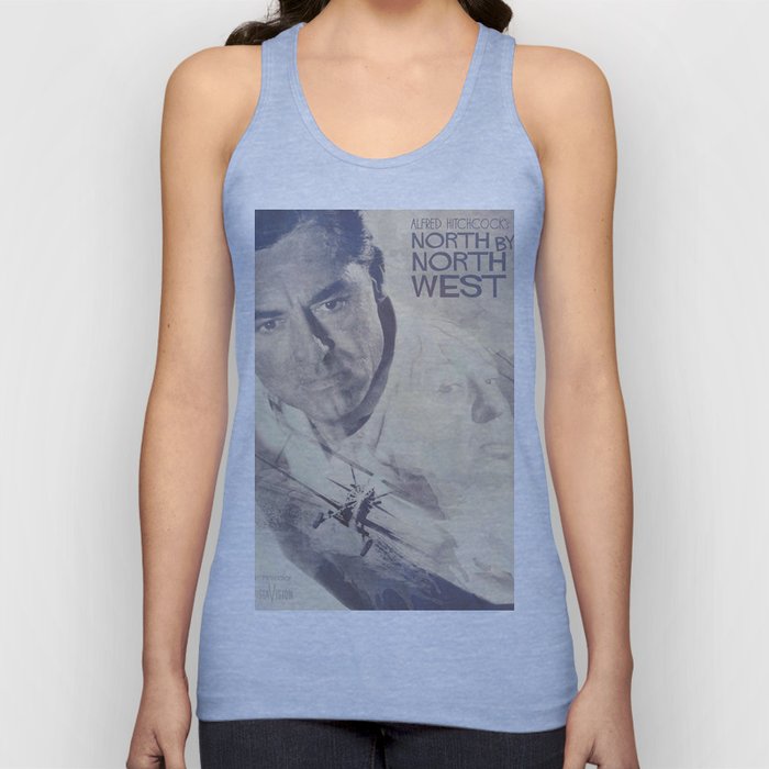 North by Northwest, Alfred Hitchcock, vintage movie poster, Cary Grant, minimalist Tank Top