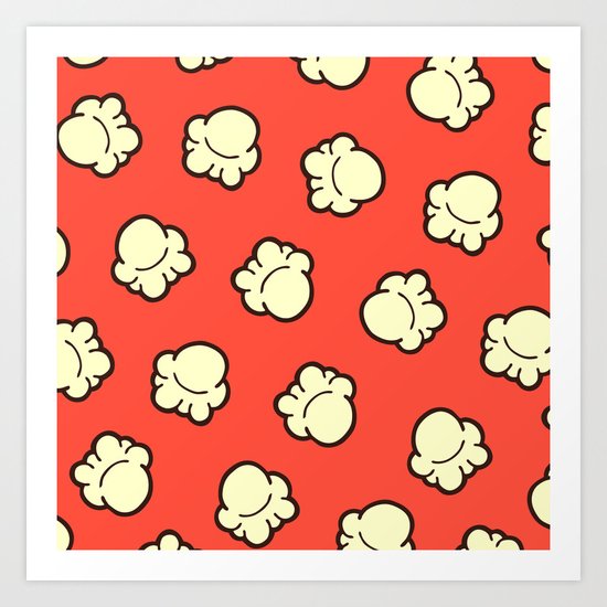 Popcorn Pattern Art Print