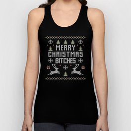 Ugly Christmas Sweater Christmas Unisex Tank Top