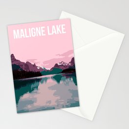 Maligne Lake - Cananda Stationery Cards