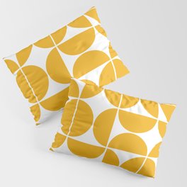 Mid Century Modern Geometric 04 Yellow Pillow Sham