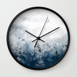 storm at sea Wall Clock