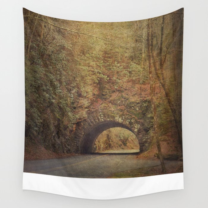 Smoky Mountain Tunnel Wall Tapestry