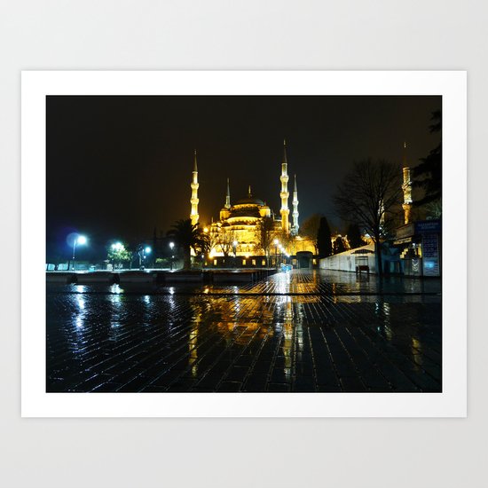 Istanbul night (Turkey 2013) Art Print