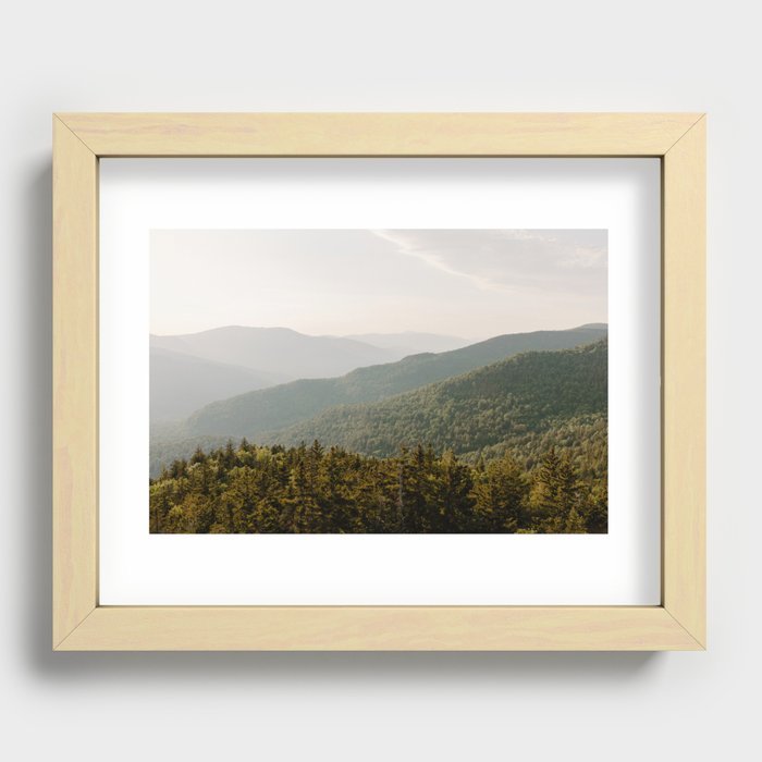 ADK Mountains Landscape Print Recessed Framed Print