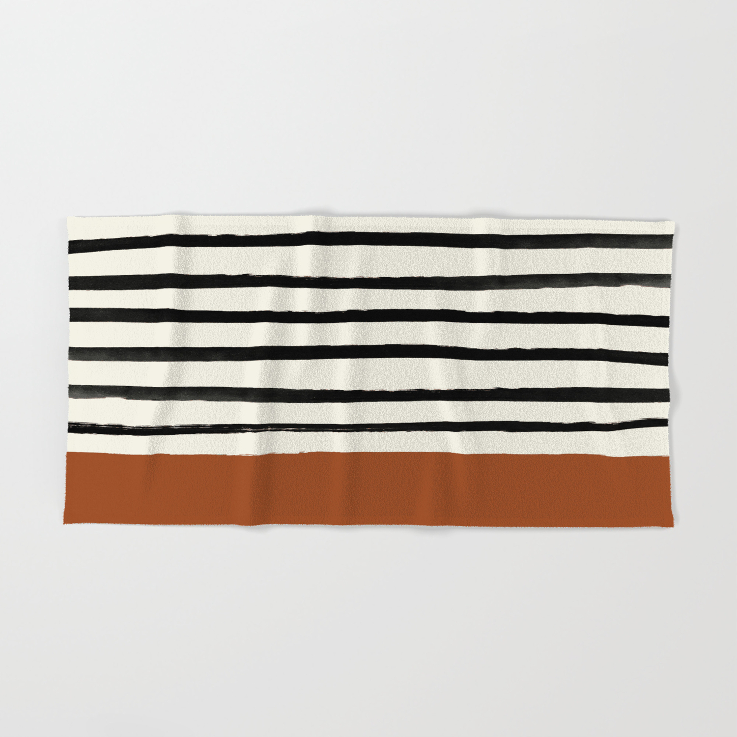 Burnt Orange X Stripes Hand Bath Towel By Floresimagespdx Society6 Burnt Orange X Stripes Hand Bath