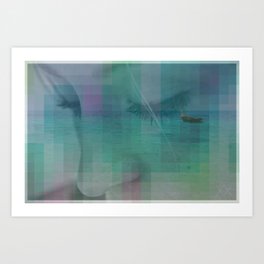 YOUR TEARS ARE MY OCEAN Art Print | People, Pop Surrealism, Nature, Photo 