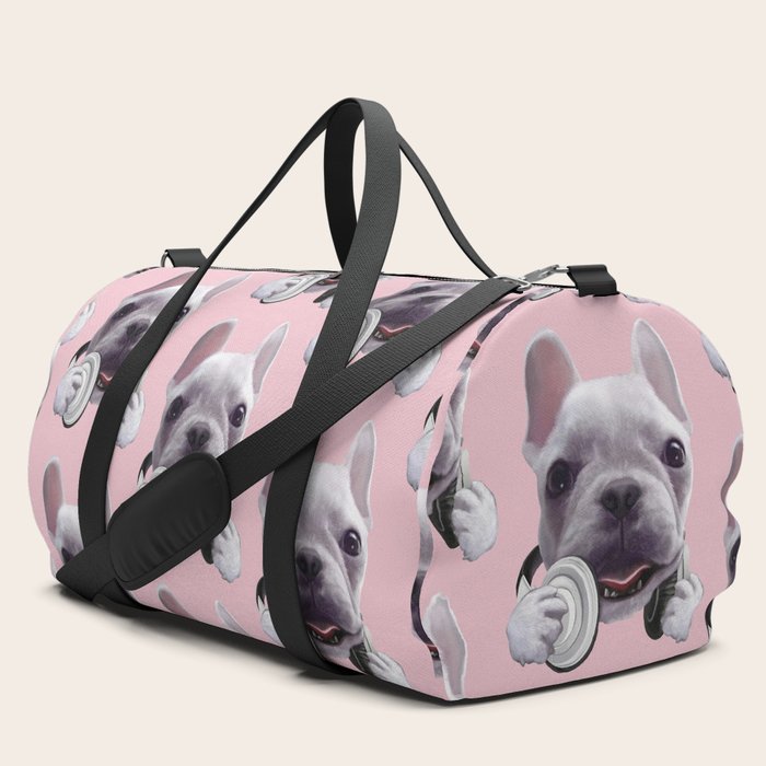 French bulldog travel bag top