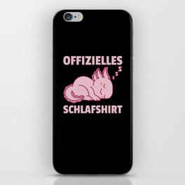 Official Sleep Shirt Axolotl Cute Animals Relax iPhone Skin