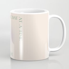 One day at a time | Green Purple Gradient | Motivational quote Mug