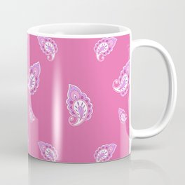 Mystic Leaf Pink Lavender White Mug
